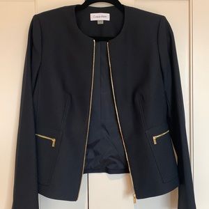 NEW Calvin Klein Size 6 Womens Blazer Navy